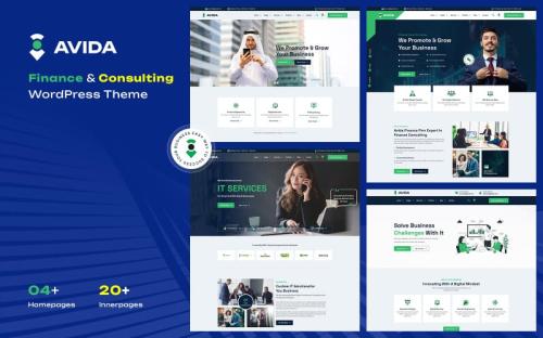 Avida - Finance and Consulting WordPress Theme theme free